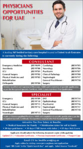 Medical Jobs in UAE 2019