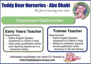 Teahcing jobs in UAE