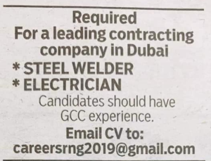 Hiring in Dubai 2x jobs