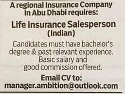 Life Insurance Salesperson
