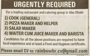 Catering Jobs 4x