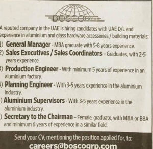 Vacancies in UAE 6x Jobs