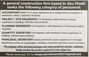 Hiring in Abu Dhabi 5x jobs