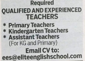 Qualified and Experience Teacher