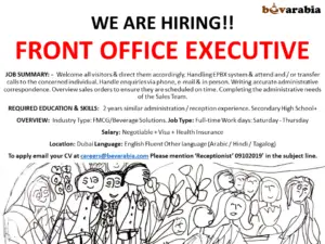 Hiring Front Office Executive