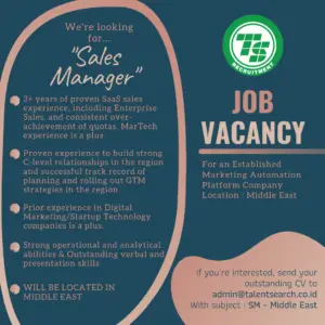 Hiring Sales Manager