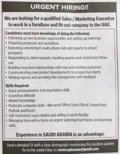 Qualified Sales and Marketing Executive