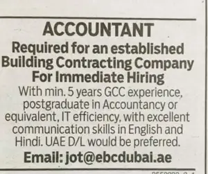 Accountant required