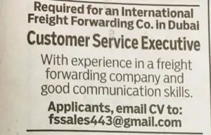 Customer Service executive