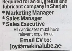 Sales and Marketing Jobs