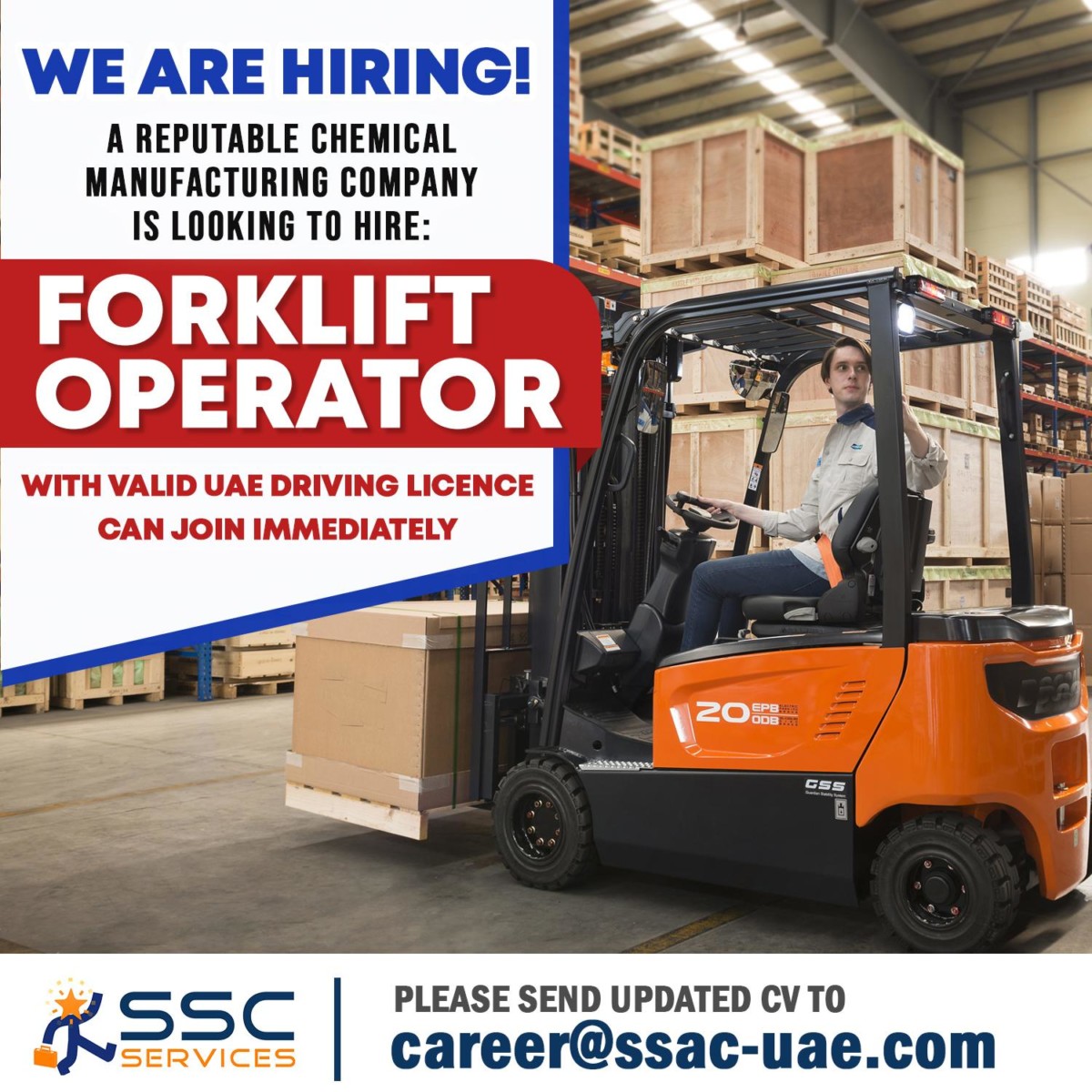 Forklift Operator Dubai UAE Gulf Career Hunt
