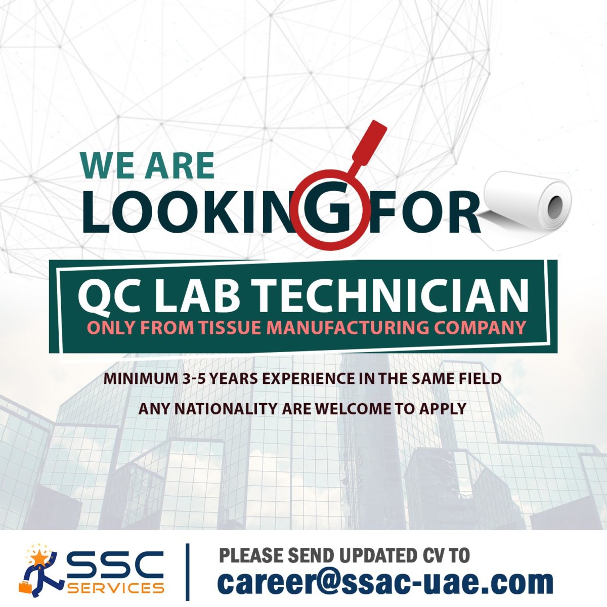 QC LAB TECHNICIAN Dubai UAE Gulf Career Hunt
