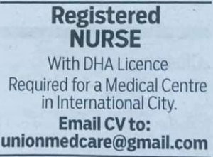 Registered DHA Nurse