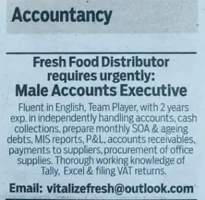 Male Accounts Executive