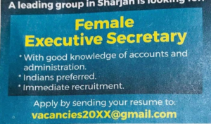 Female Executive Secretary