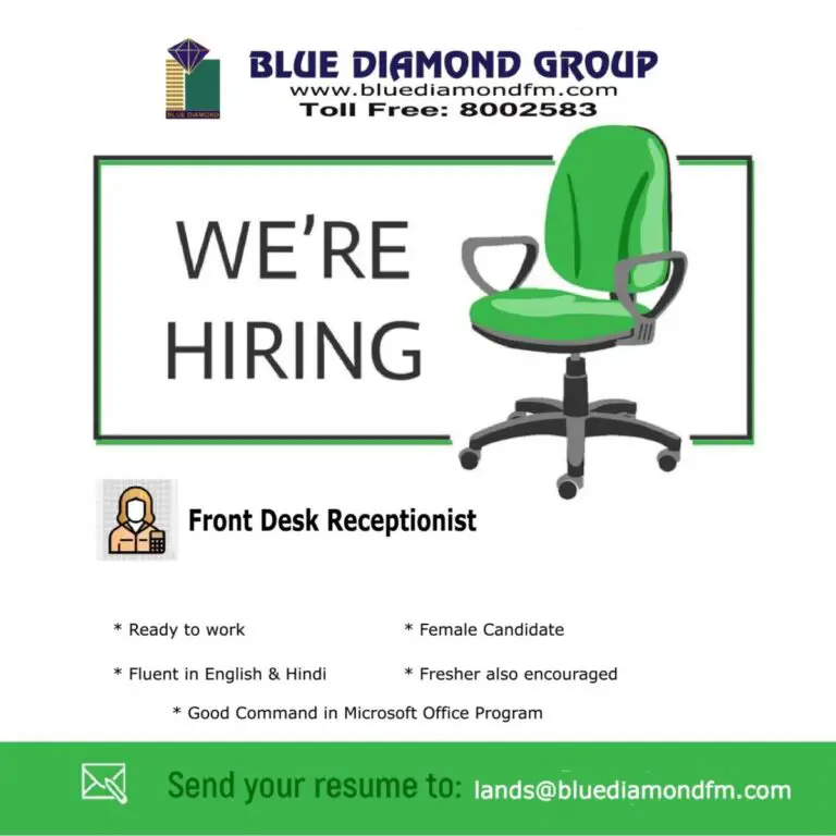 Receptionist Vacancy Dubai UAE Gulf Career Hunt