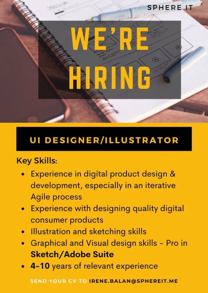 UI Designer illustrator Dubai UAE | Gulf Career Hunt