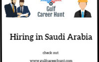 Hiring in KSA 5x Vacancies