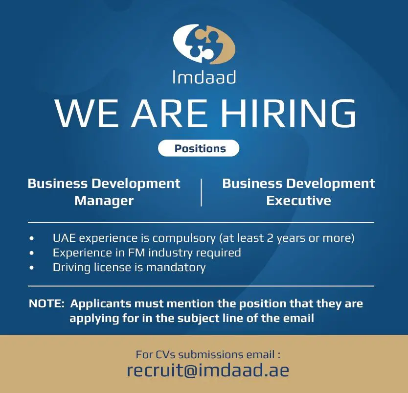 Business Development Manager and Business Development Executive