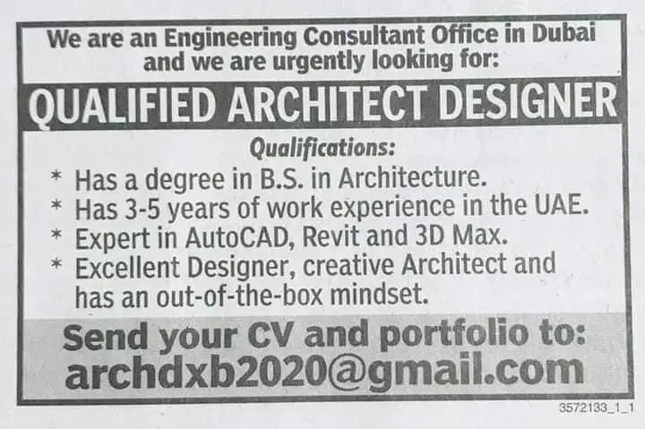 Qualified Architect Designer