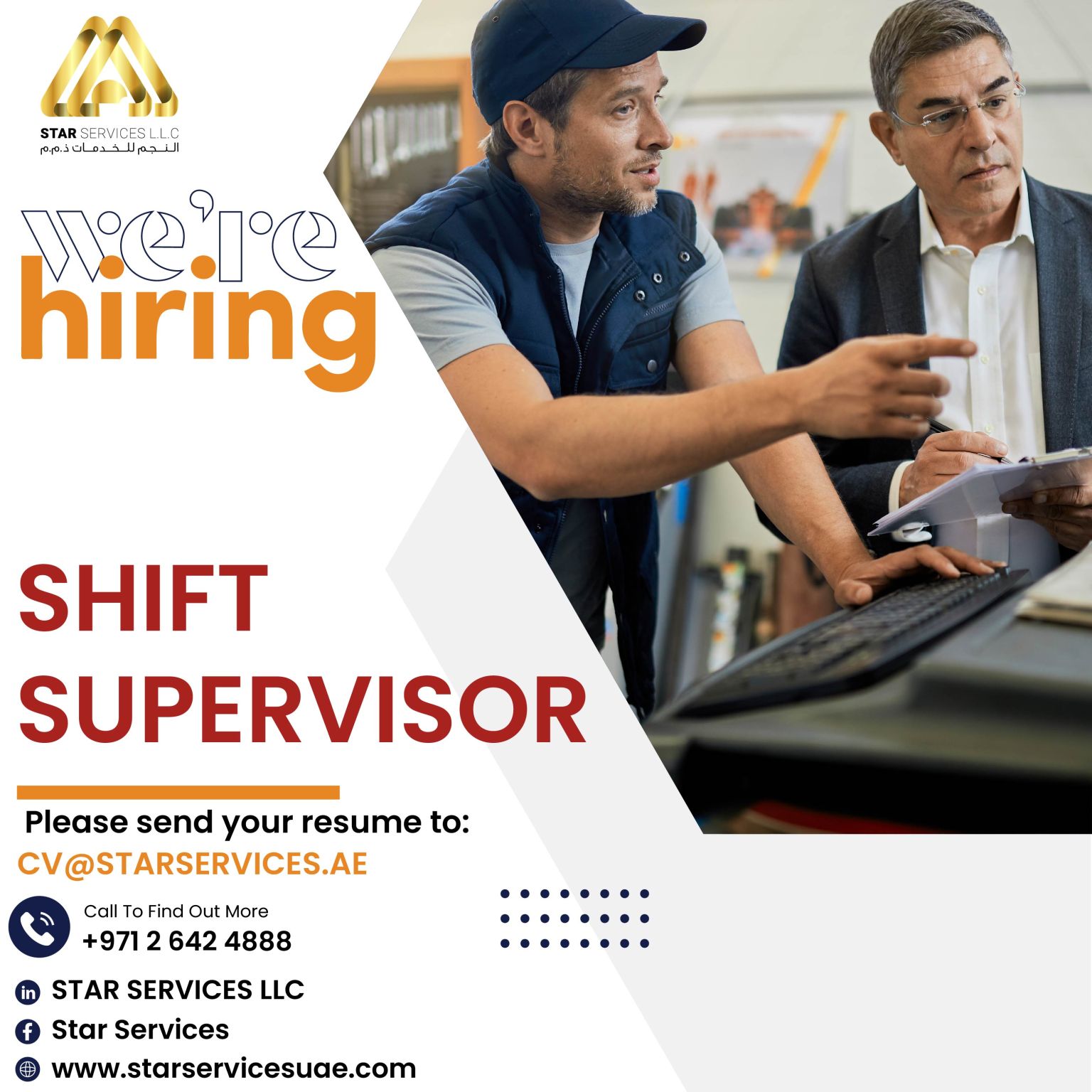 DUBAI SUPERVISOR JOB visual data 8