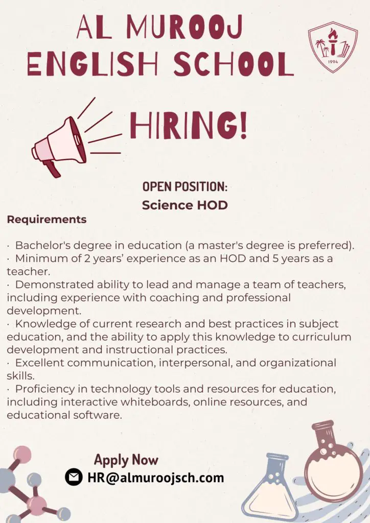 Head of Department for Science